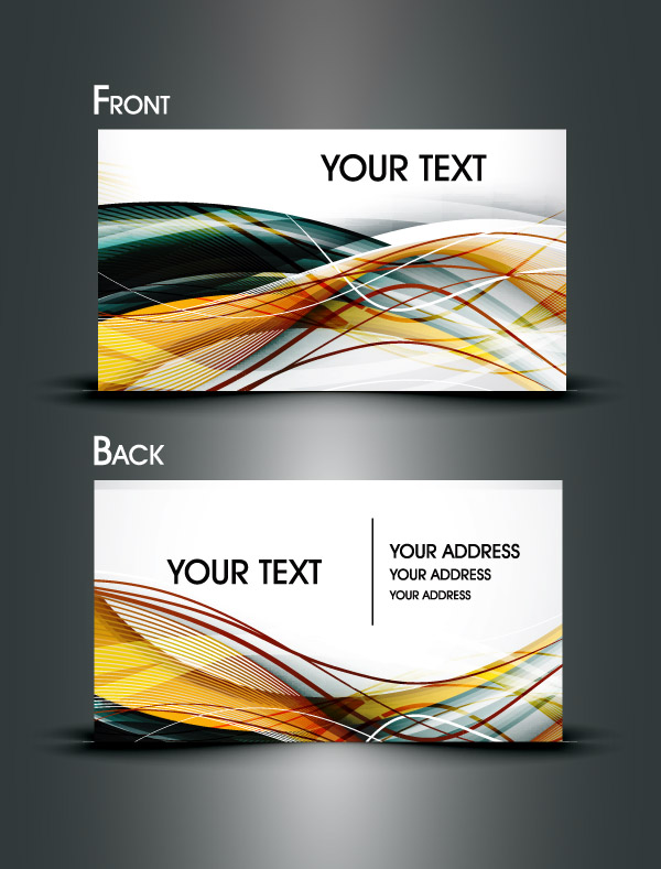 free vector Dynamic lines of the card background vector